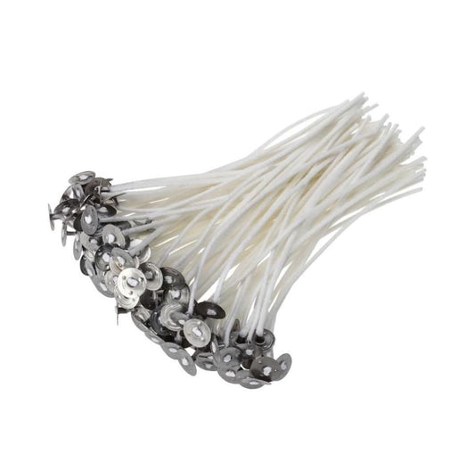 Low Smoke Cotton Candle Wicks 8cm – Natural Lead-Free & Zinc-Free Candle Wicks for DIY Soy, Gel & Paraffin Wax Making