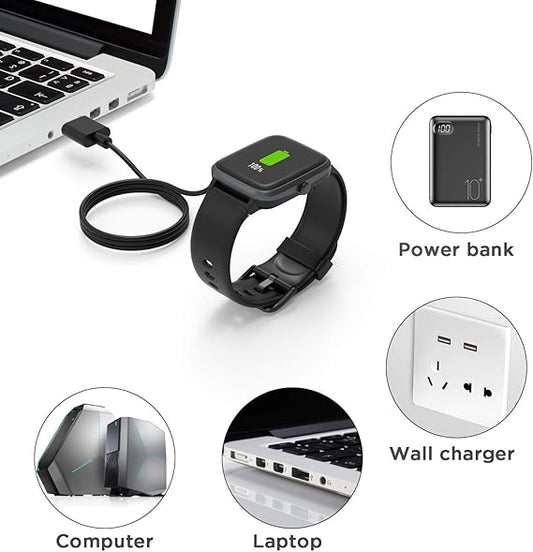 Compatible with EIGIIS K56 Pro Smart Watch Charger, 2 Pin Magnetic USB