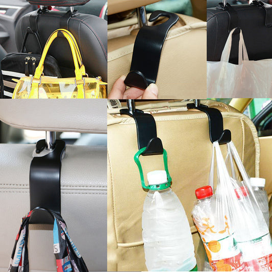 Universal Car Back Seat Headrest Organizer Hook | Vehicle Seat Hanger Storage Hook for Grocery Bags, Handbags & Shopping Bags | Car Interior Accessories (1 Pc)