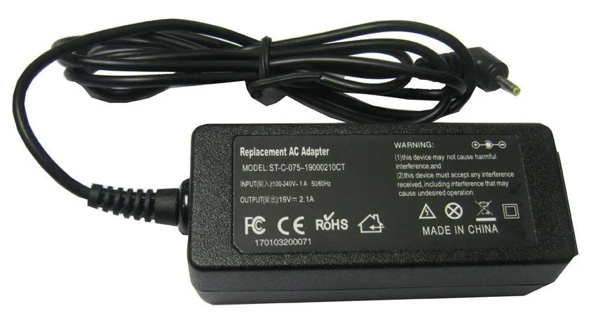 **⚡ Eee Netbook Charger – 19V 2.1A Power Adapter (2.5 × 0.7mm Tip)