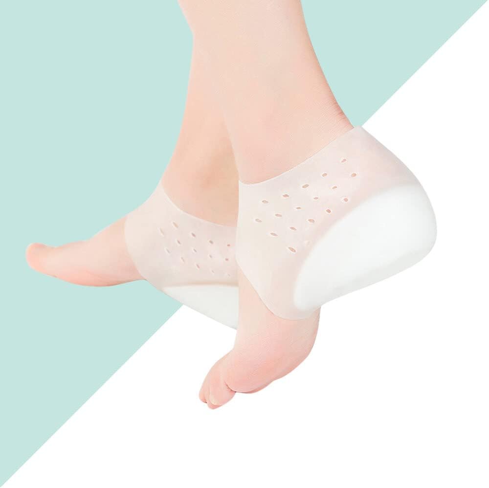 4 cm Invisible Height Increase Silicone Sock Gel Heel Pads Hi Qulity Orthopedic Arch Support Heel Cushion Insoles 4cm Unisex dropshippg