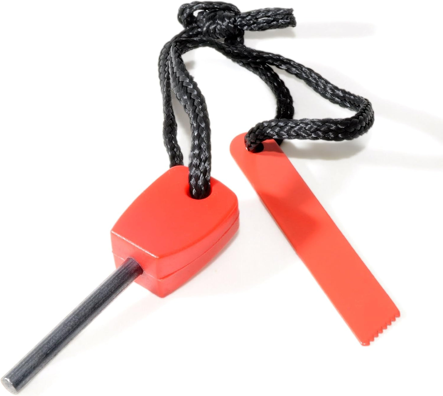 Mini Survival Fire Steel Flint Magnesium, for Outdoor Use (Red,and Orange color Camping  Firesteel