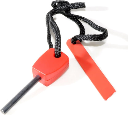 Mini Survival Fire Steel Flint Magnesium, for Outdoor Use (Red,and Orange color Camping  Firesteel