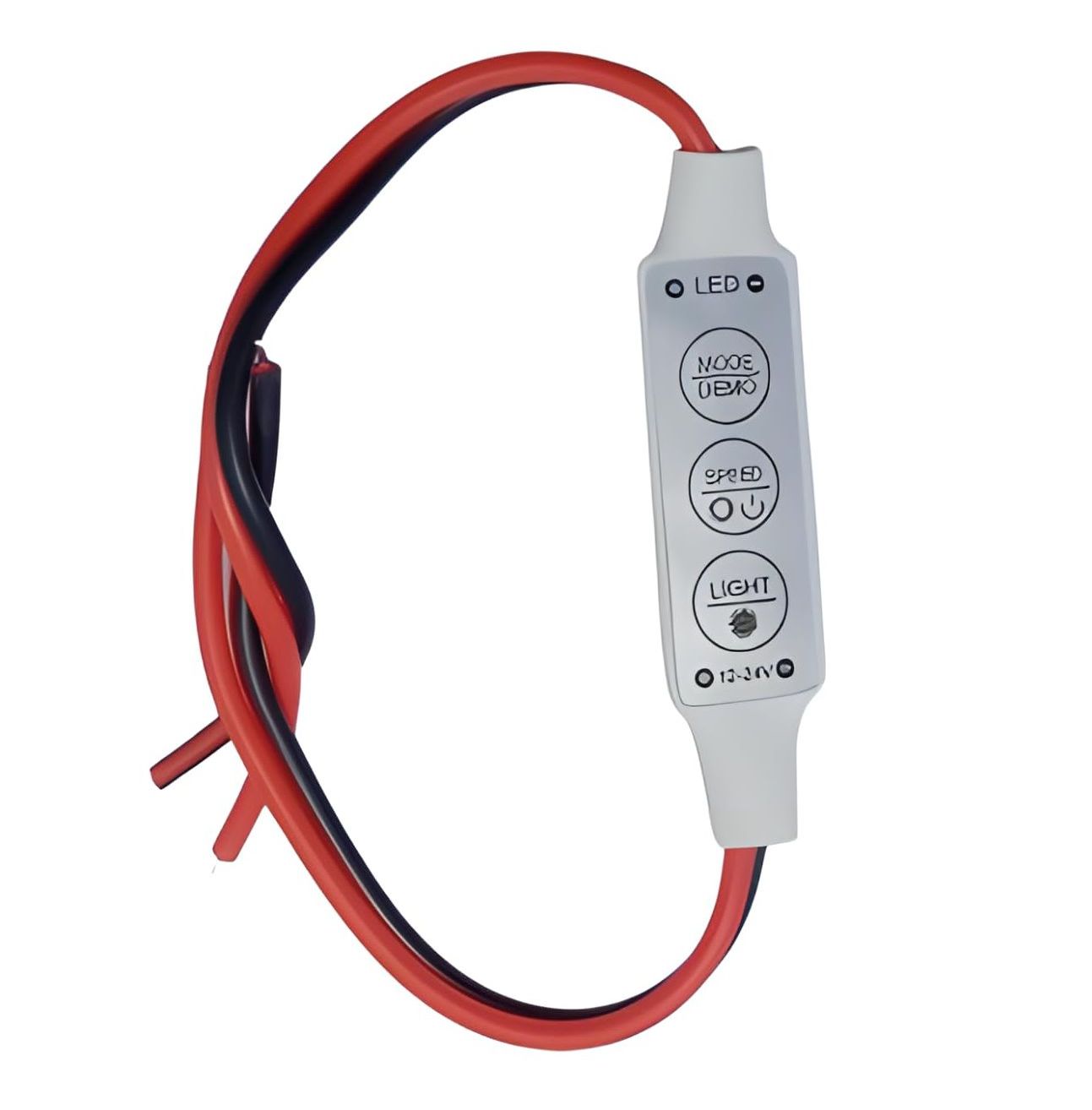 3 Keys 6 Mode LED Strip Light Controller 12V DC – 5 Speed Adjustable DIY Controller for RGB LED Strips Standard Model