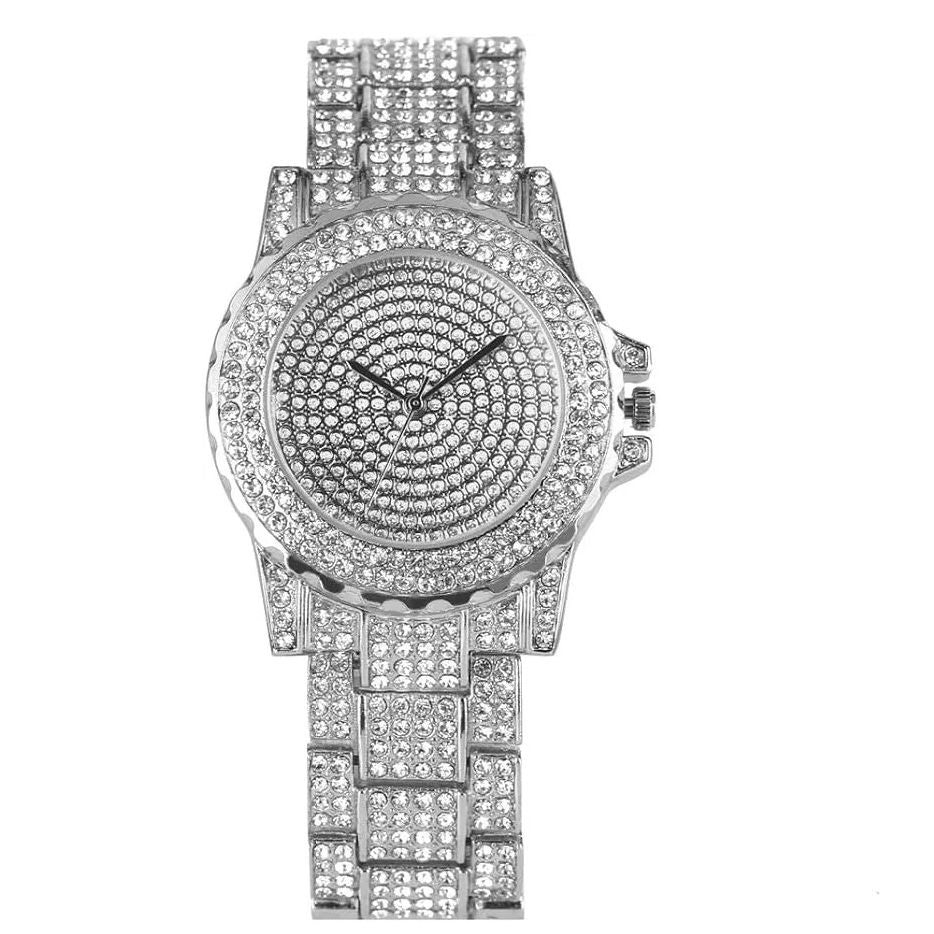 Luxury Crystal Women Bracelet Watches  Silver Fashion Lady Quartz Watch Female Wristwatch Montre Femmel