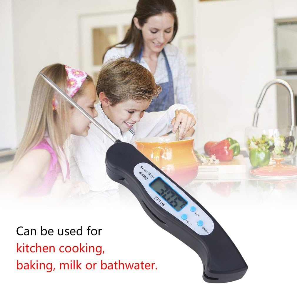 Top-Spring TP108 Foldable Digital Thermometer BBQ Meat Food Probe Kitchen Thermometer