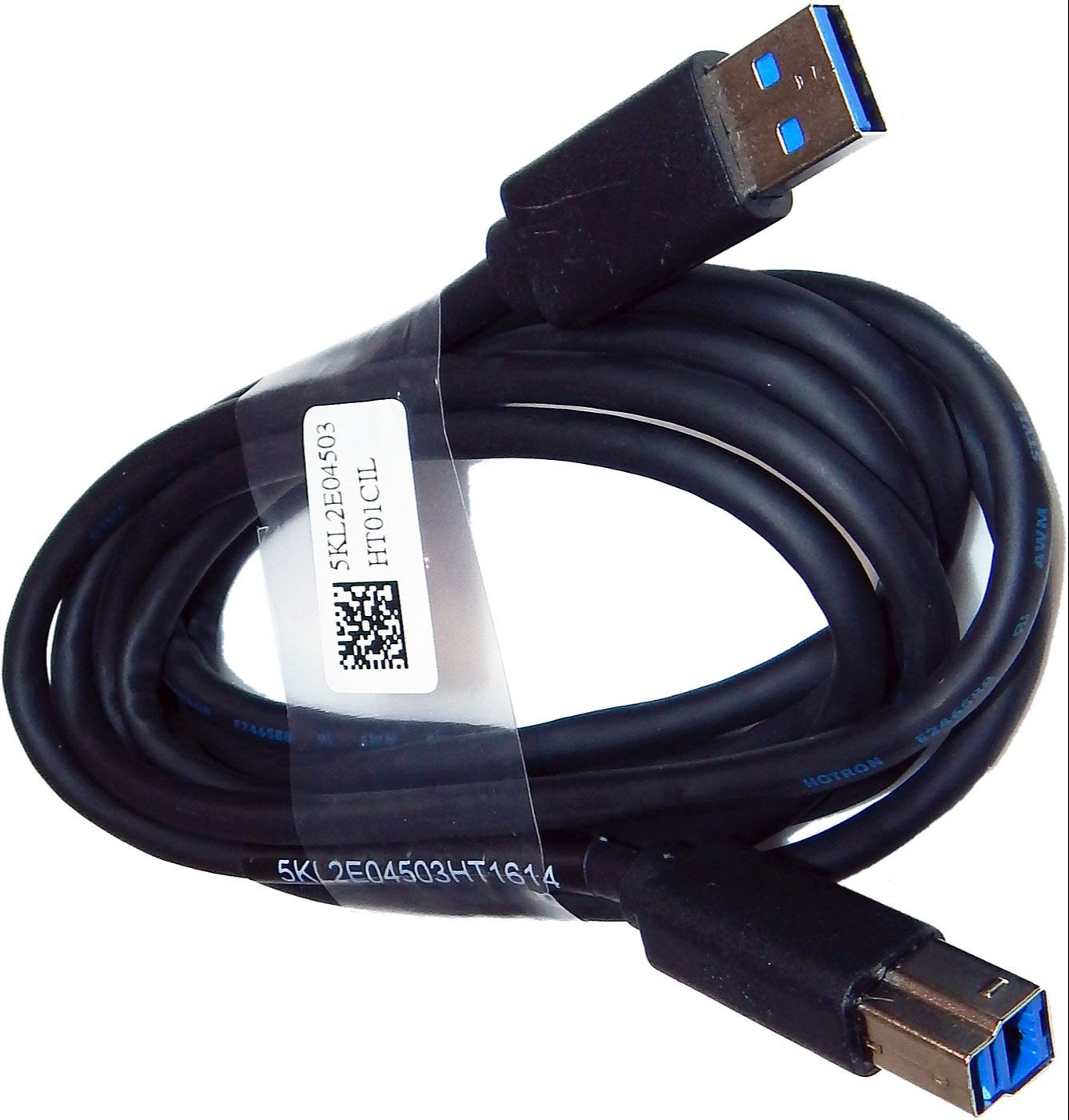 Hotron High Speed USB 3.0 A-B Male to Male Cable 5Gbps – Durable Black Data Transfer Cable for Printers, Scanners & External Hard Drives