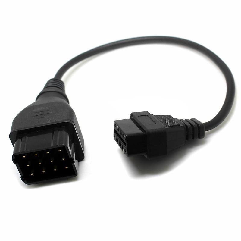OBD2 Truck Diagnostic Cable For GAZ 12 Pin Cable To OBD 2 16Pin Male Connector Can Work with TCS CDP PRO DLC Adapter