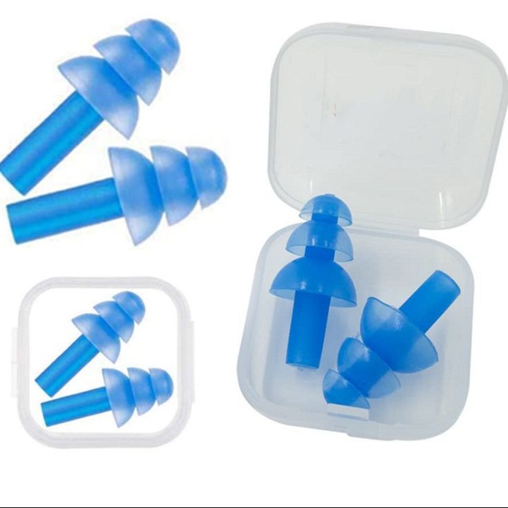 Ear Plugs Soft Silica Gel Noise Reduction for Sleeping/Meditation/Swimming Adult/Child/Reusable for Travel Ear Plug  (Multicolor)