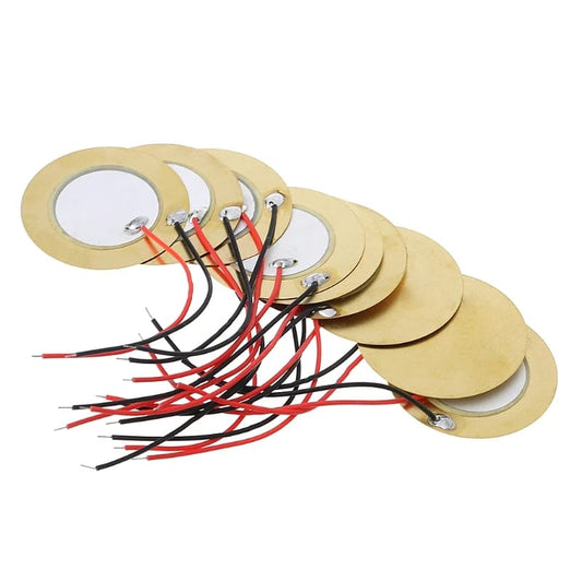 1pc 35mm Piezo Elements buzzer Sounder Sensor Trigger Drum Disc+ wire copper