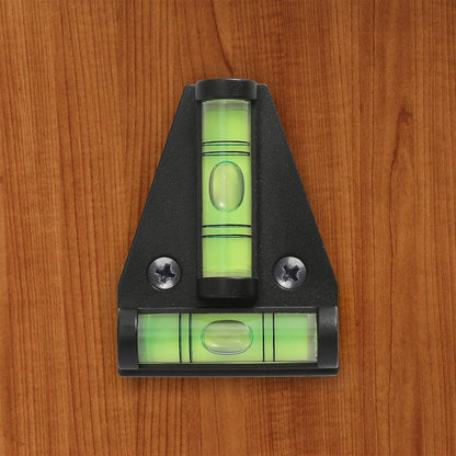 2 Way Mini Black Spirit Level – Small T Shaped Bubble Levelling Tool for On-The-go Measuring – Spirit Levels for a Caravan Campervan Furniture Picture Frames Decking Camera Tripod Camping