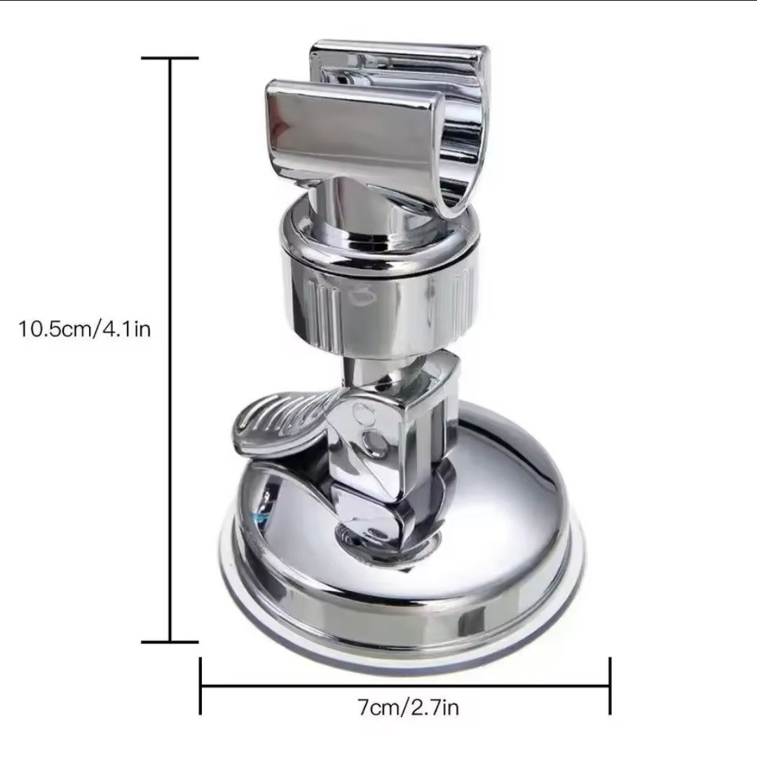 Universal Shower Head Holder 360° Adjustable Suction Cup Wall Mount | No Drilling No Punching Shower Bracket | Bathroom Accessories