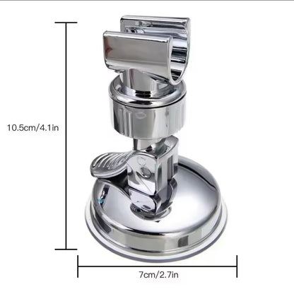 Universal Shower Head Holder 360° Adjustable Suction Cup Wall Mount | No Drilling No Punching Shower Bracket | Bathroom Accessories