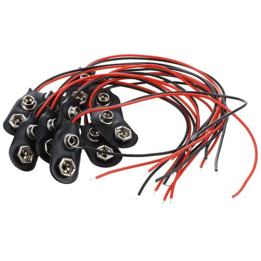 9V Battery Clip Connector Holder with Wire – Snap Button Battery Terminal Connector 1 Pc High Quality A One Product
