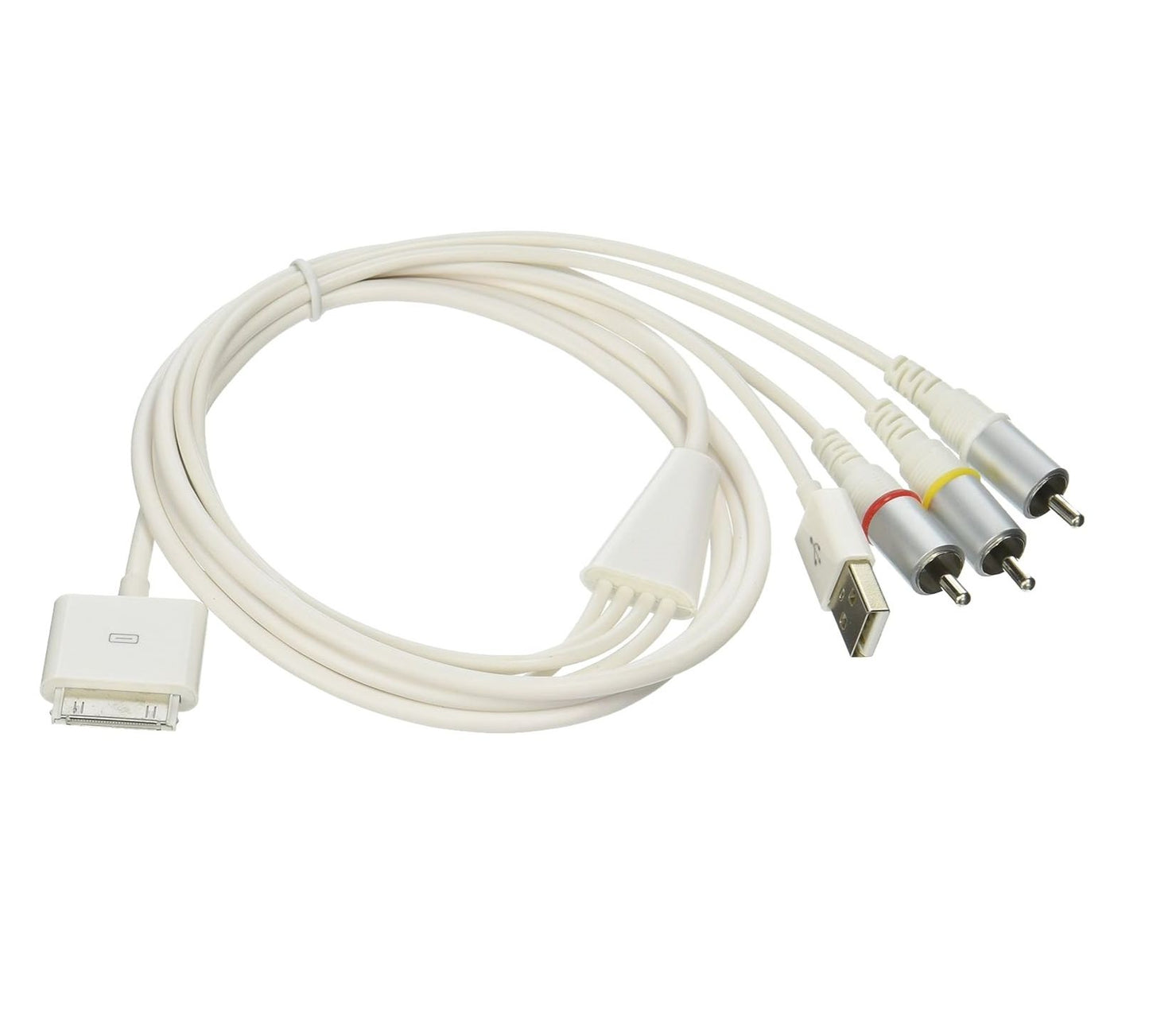 USB to RCA Composite AV Cable  1/2, i– TV Video Audio Output Cable (3 RCA, Yellow/Red/White)