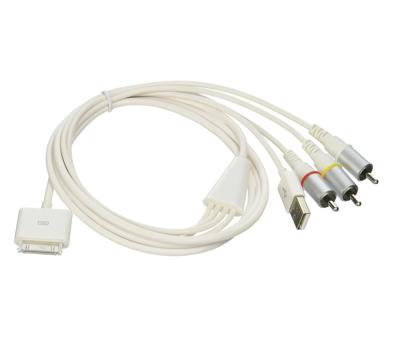 USB to RCA Composite AV Cable  1/2, i– TV Video Audio Output Cable (3 RCA, Yellow/Red/White)