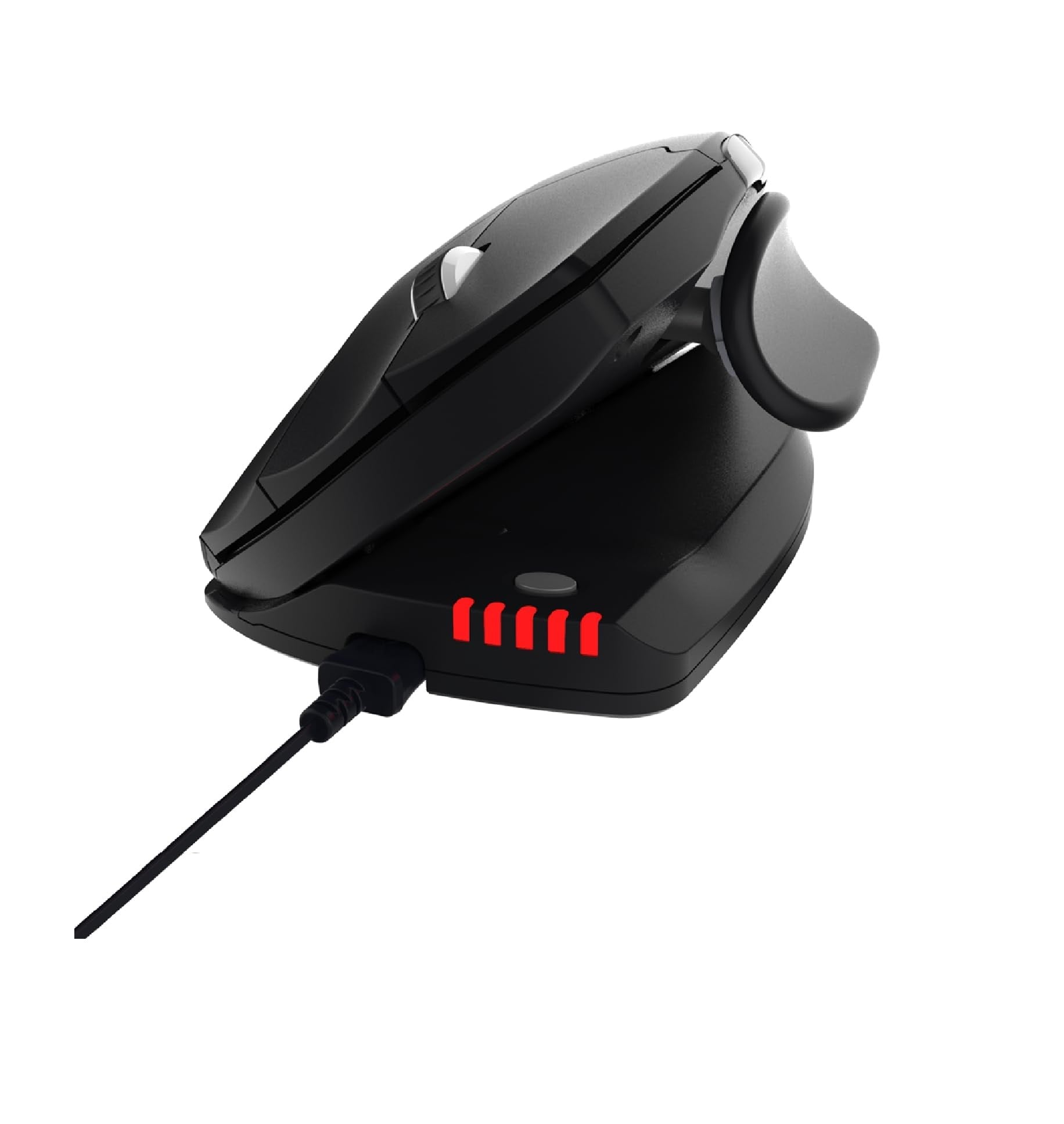 Branded Contour Unimouse Ergonomic Vertical Wired Mouse with Adjustable Thumb Rest for  – 35° to 70° Angle, 6 Buttons