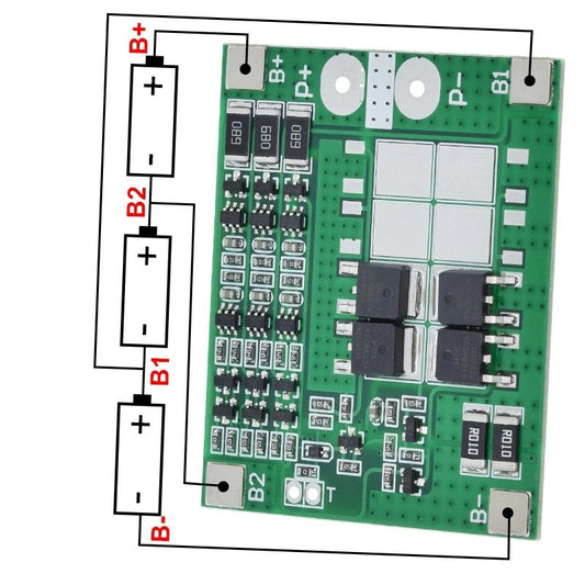 3S 15A 11.1V 12V 12.6V Lithium Battery Protection Bard Charger Protect Module Balance 18650 Li-ion Lipo Cell