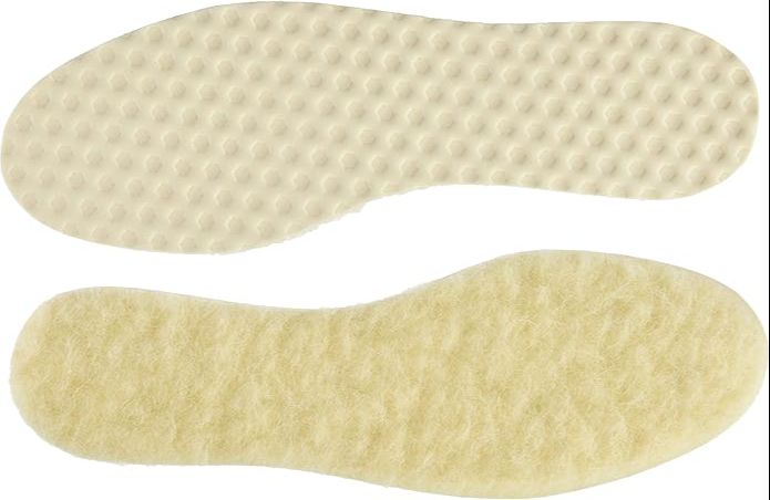 Bama Warm Comfort Pure Wool Shoe Insoles | Unisex Winter Warm Insoles | Soft Thermal Foot Support for Boots & Winter Shoes