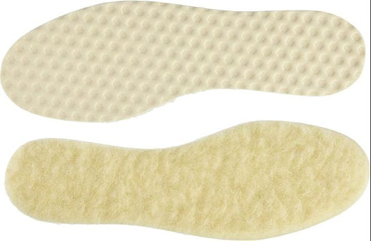 Bama Warm Comfort Pure Wool Shoe Insoles | Unisex Winter Warm Insoles | Soft Thermal Foot Support for Boots & Winter Shoes