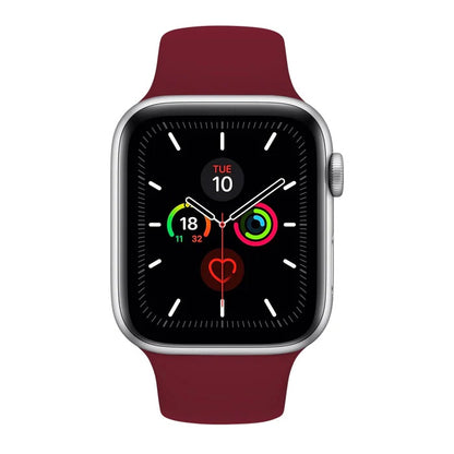 new fashion color full Silicone Sport Band for I Watch 42mm/44mm/45mm/49mm - Maroon