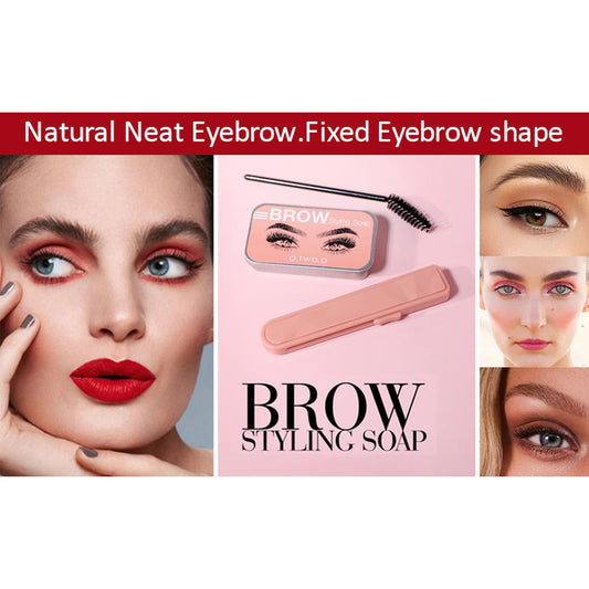Eyebrow Soap Brow Styling Balm Cosmetic Waterproof Eyebrow Lift Brow Sculpt 3D Feathery Brows Kit Woman Makeup O.TWO.O