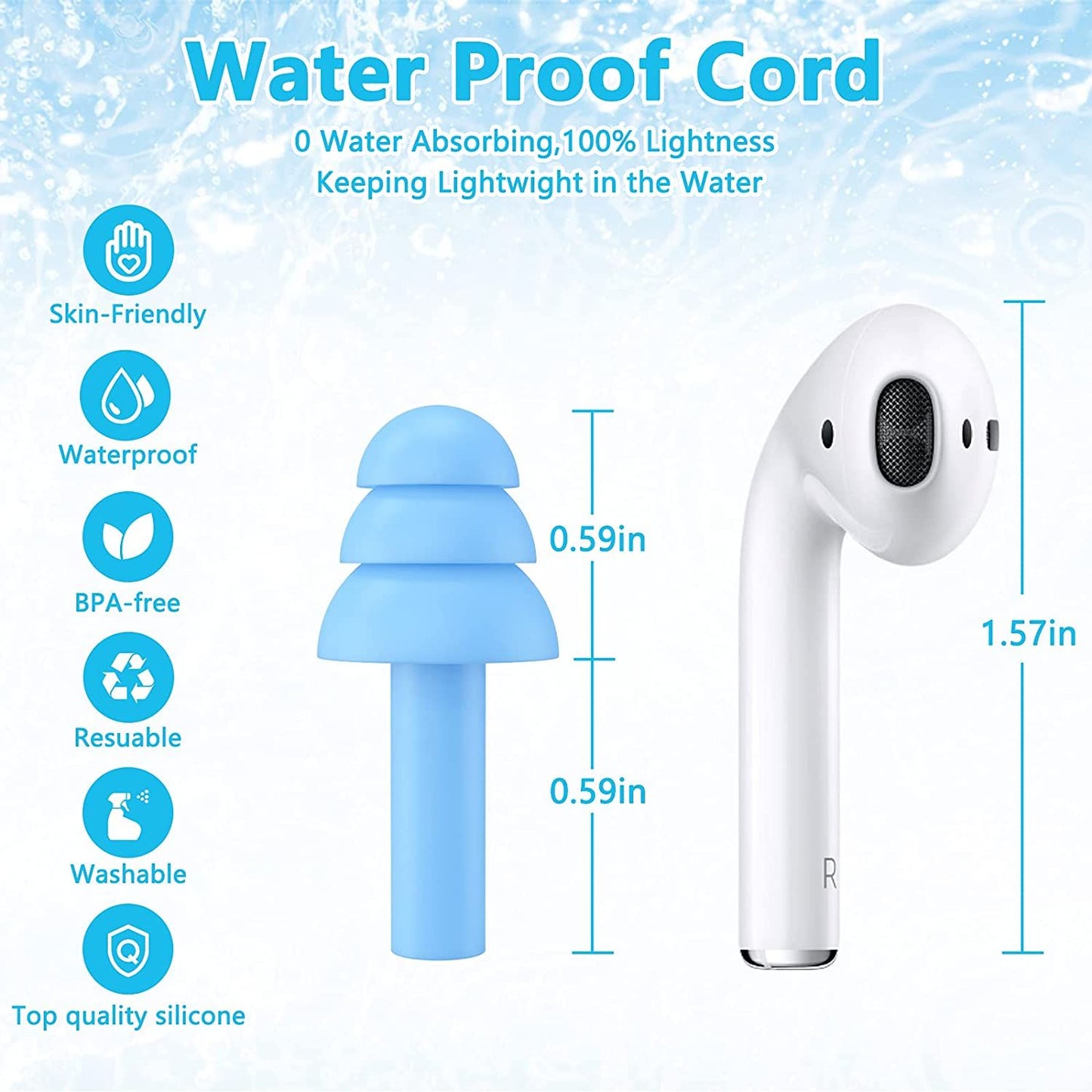 Ear Plugs Soft Silica Gel Noise Reduction for Sleeping/Meditation/Swimming Adult/Child/Reusable for Travel Ear Plug  (Multicolor)