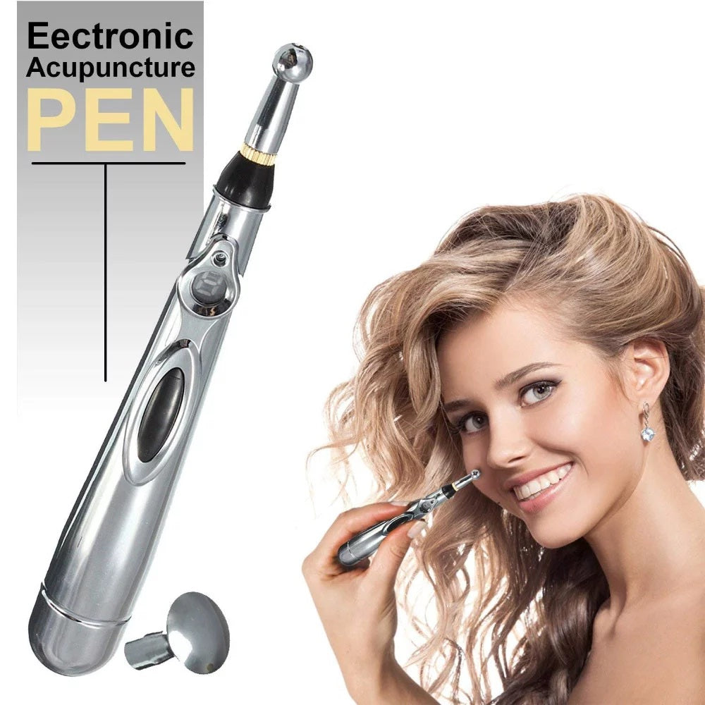 Electronic Acupuncture Pen Electric Meridians Laser Therapy Heal Massage Pen Meridian Energy Pen Relief Pain Tools
