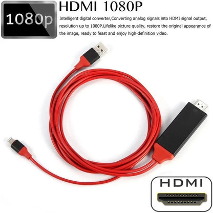 Lightning To HDMI /HDTV Cable Digital AV Adapter Apple to hdmi For Aapple ipad iphone ios