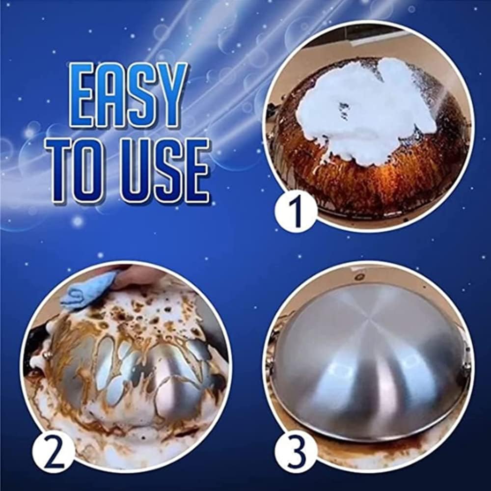 Foaming Heavy Oil Stain Cleaner, Foam Spray Cleaner, All-Purpose Bubble Cleaner, Foam Rust Remover Kitchen All-Purpose Cleaning Bubble Spray, Rinse-Free Cleaning Spray Grease Stain Removal (200ML)
