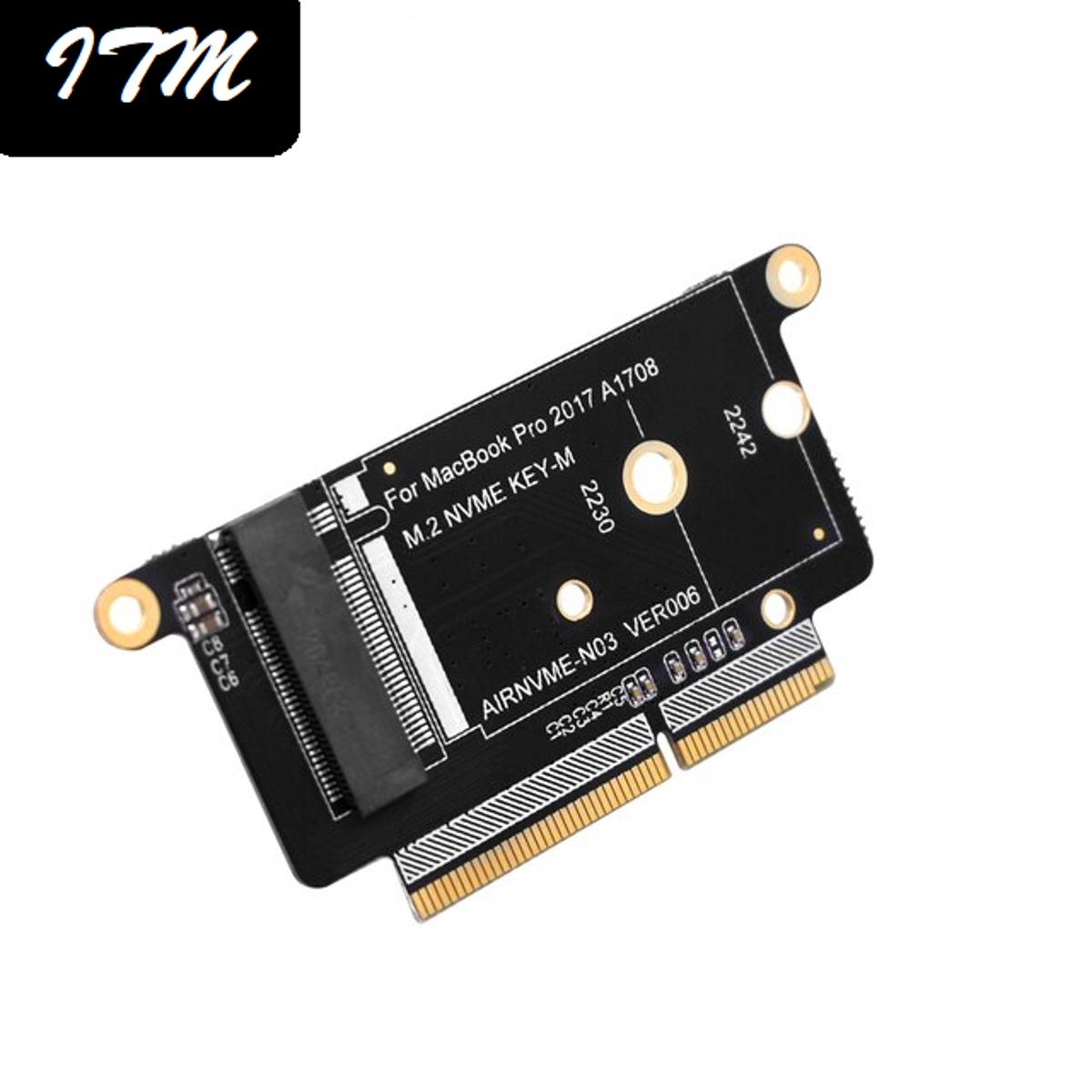 M.2 NVME SSD Convert Adapter for SSD Mac Book Pro 2016-2017 A1708 – Connector 22 + 34 Points