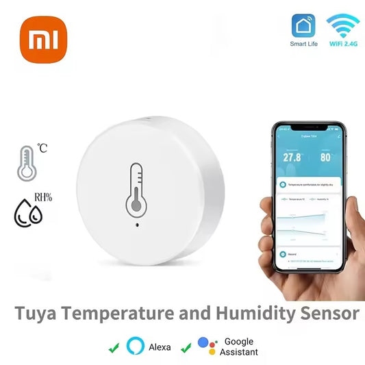 Xiaomi Smart WiFi Thermometer Home Indoor Mini ZigBee Temperature Humidity Sensor Bluetooth APP Work with Alexa Google Home Model WSDCGQ01LM