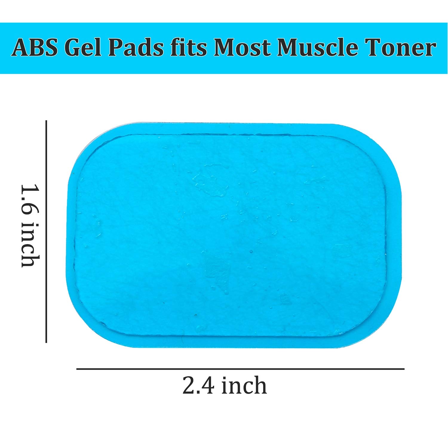 Replacement Gel Pads For EMS Trainer Gel Patch size 6cm  x 4.5cm