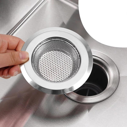 Stainless Steel Kitchen Sink Strainer, Heavy-Duty Sink Jali Drain Filter for Kitchen, Standard Size