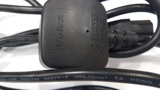 universal Power Cord UK Plug 1.8m – 3 Pin BS1363 Mains Lead for PC, Monitor, TV & Electronics