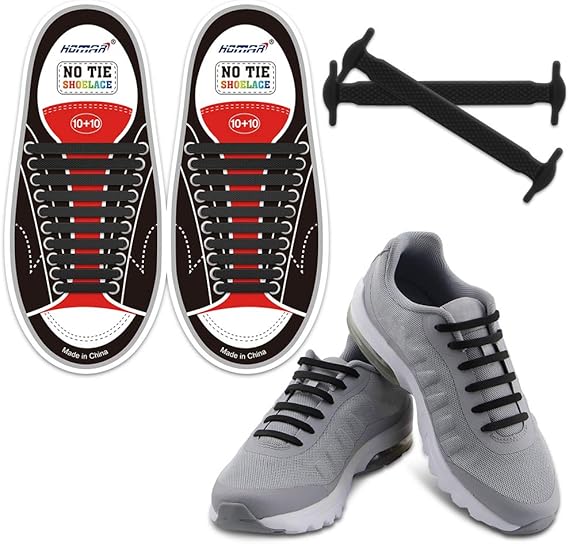 1 Set No Tie Shoelaces for Kids and Adults Stretch Silicone Elastic No Tie Shoe Laces