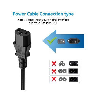 Heavy Duty UK 3-Pin Plug to IEC C13 Power Cable – 10A 250V High Quality Mains Lead for PC, Monitor, Printer & Electronics