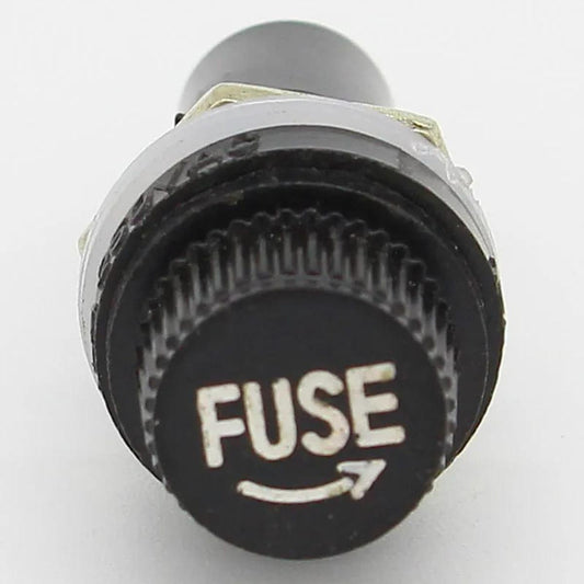 520mm glass fuse holders 5x20 black insurance tube socket fuse holder for 520 insurance Panel Mount Fuse Holder