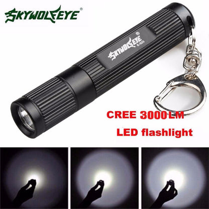 Mini Handheld Flashlights&Torches SKYWOLFEYE E523 3.7- 4.2V 3W 500LM CREE XPE 3 Modes