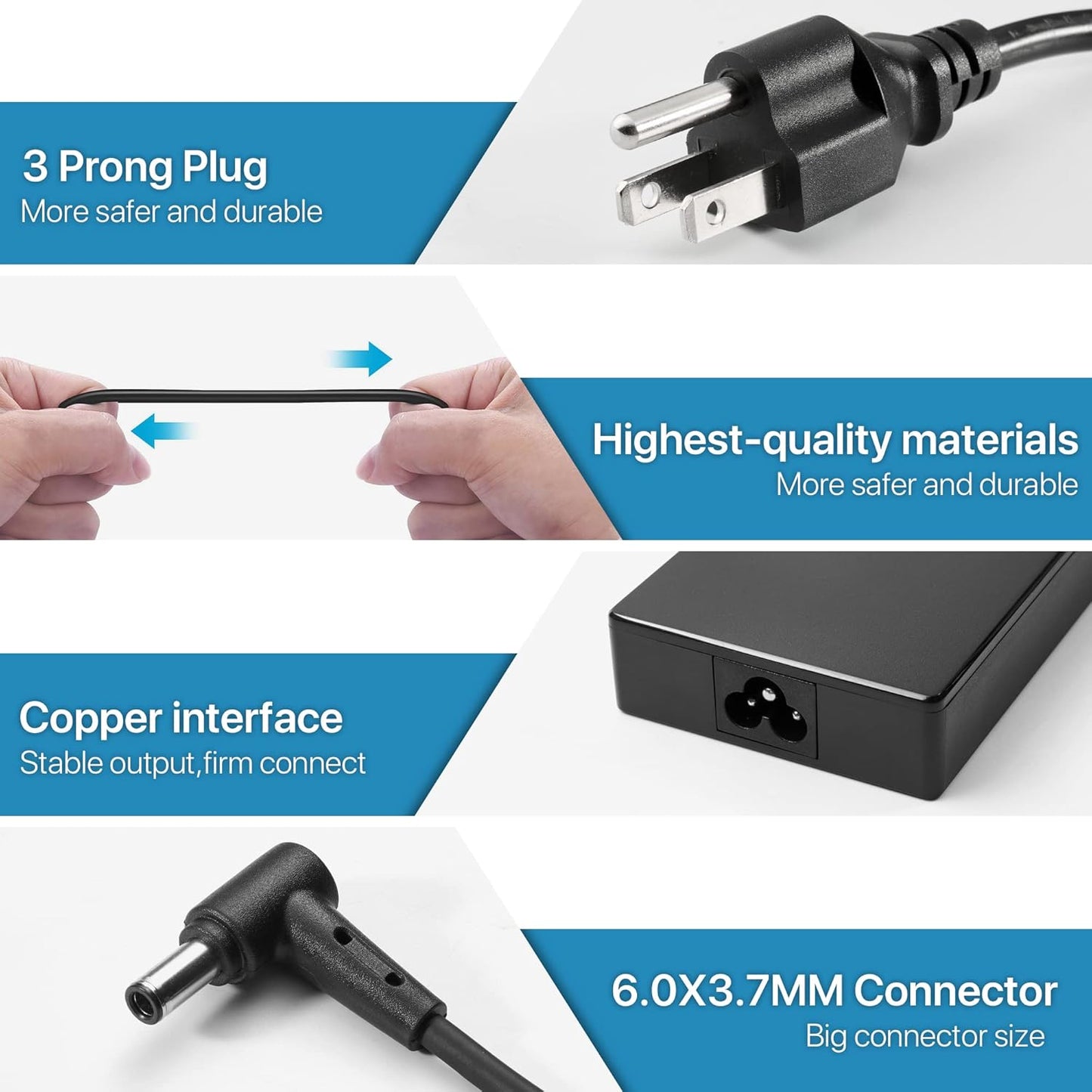 🔌 20V 7.5A A18-150P1A Laptop Charger Branded Orignal– 150W AC Adapter for AS-US  | 4.5 × 3.0 mm Connector