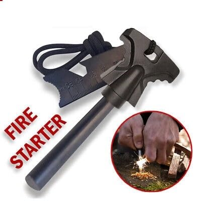 Outdoor Camping Survival Magnesium Flint Scraper Stone Fire Starter Kit Magnesium Fire Starter