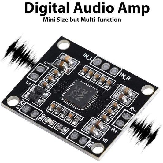 Digital Power Amplifier Board PAM8610 Amplifier Board Dual Channel Class D 12V 15W Digital Audio Amplifier Board Amp Video Stereo Module