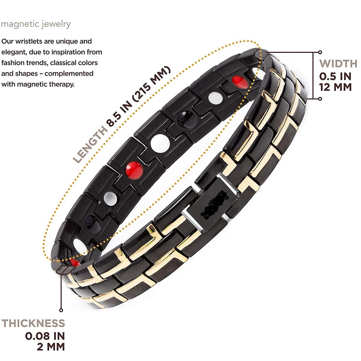 Stylish Magnetic Therapy Bracelet for Men & Women – Natural Pain Relief for Arthritis, Carpal Tunnel, Migraine & Headache Support | Health & Wellness Jewelry