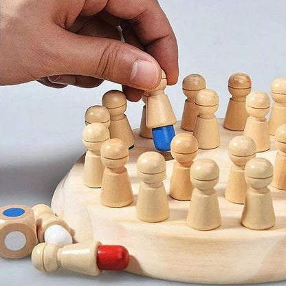 Educational Wooden Memory Chess Toy brain Game Children Gifts Fun With Learn
