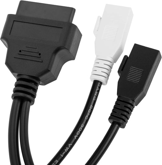 VAG Adapter for AUDI 2X2 OBD1 OBD2 Car Diagnostic Cable 2P+2P Suitable for Audi 2x2pin to OBD2 16pin Female Connector COM VW Skoda