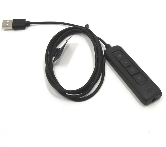 HS2201 3.5mm to USB Audio Adapter Cable | USB Sound Card Converter for Call Center Headset |Audio Editing  Plug & Play