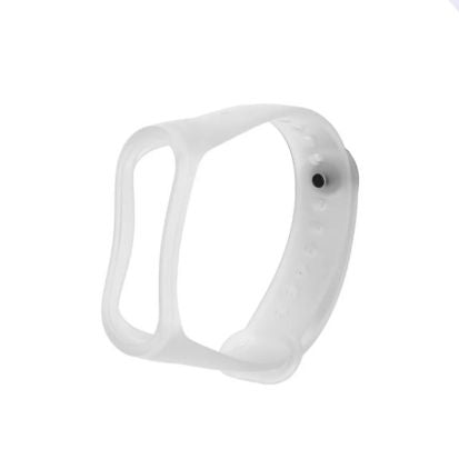 Watch Strap Silicone Watch Band for Xiaomi Mi Band 3 4, Transparent,