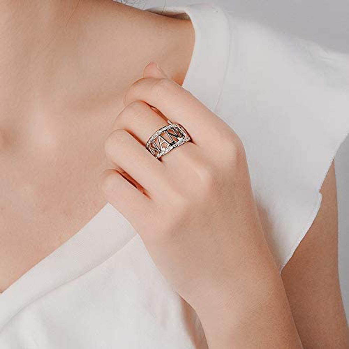 9size and 7size GOMYIE Exquisite Nana Ring Christmas Gift Birthday Present Ring