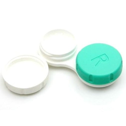 Contact Lens Case 1 Each Green white Natural Lens Storage Container