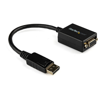 ⭐ StarTech DisplayPort to VGA Adapter DisplayPort to VGA Adapter - DisplayPort to VGA Adapter - Active DP to VGA Converter - 1080p Video - DisplayPort Certified - DP/DP++ Source to VGA Monitor Cable Adapter Dongle - Latching DP Connector